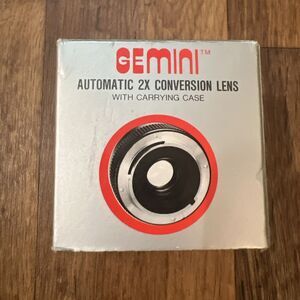 Gemini Automatic 2x Conversion Lens With Carrying Case For Minolta